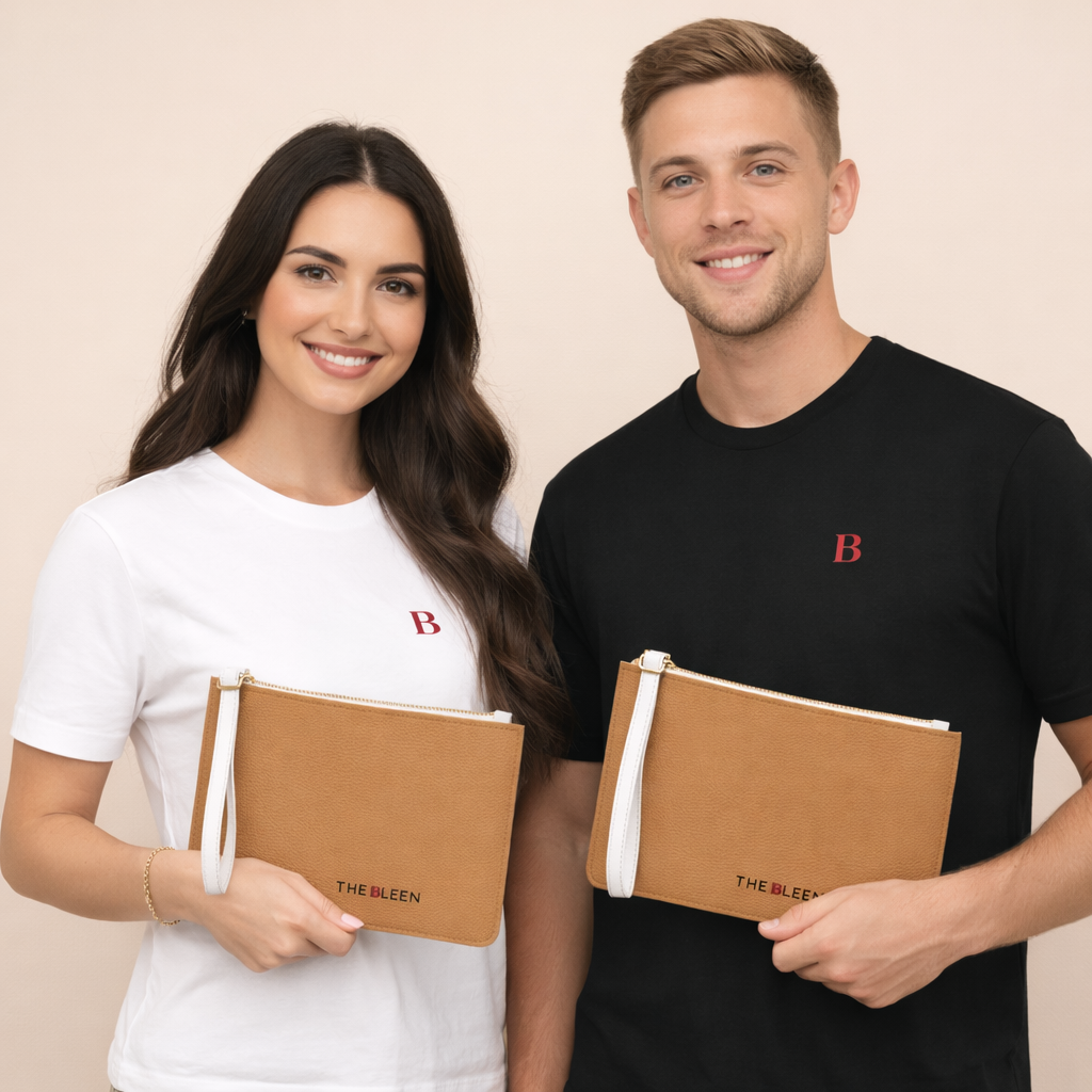 Pochette marron Signature