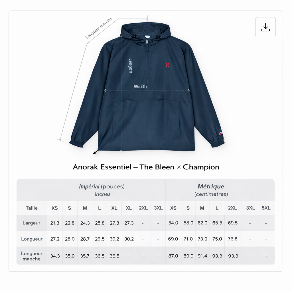 Anorak Essentiel — The Bleen × Champion